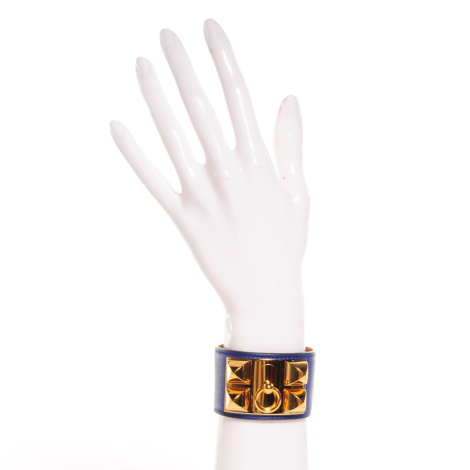Hermes Swift Collier de Chien CDC Bracelet Small Bleu Saphir 2 of 6