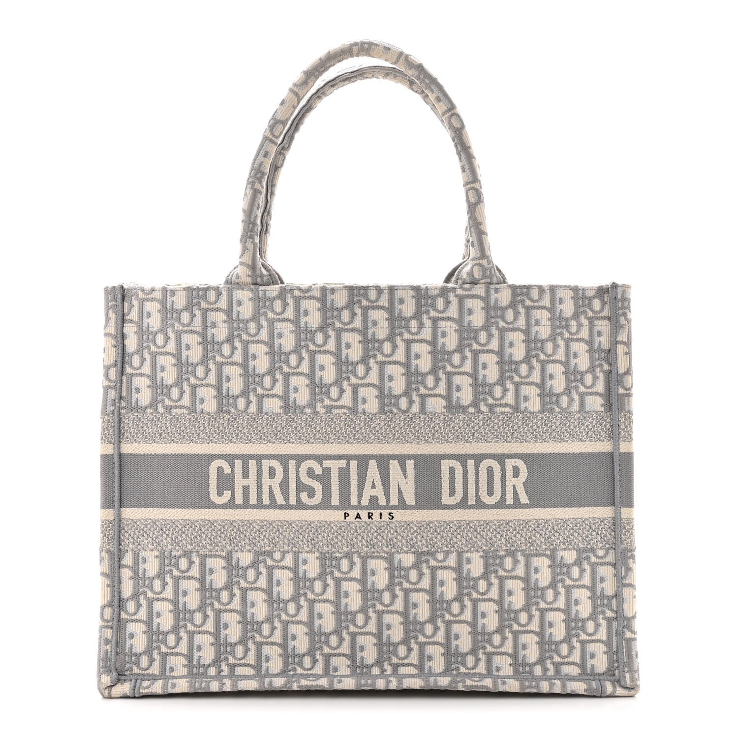 Christian Dior Oblique Medium Book Tote Grey 1 of 10