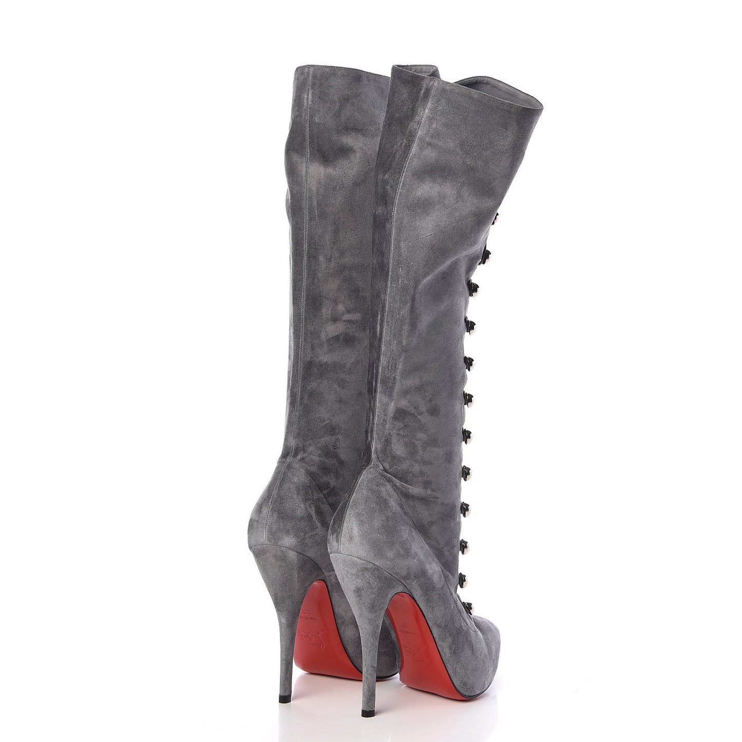 Veau Velours Alta Fifre 120 Tall Boots 38 Grey