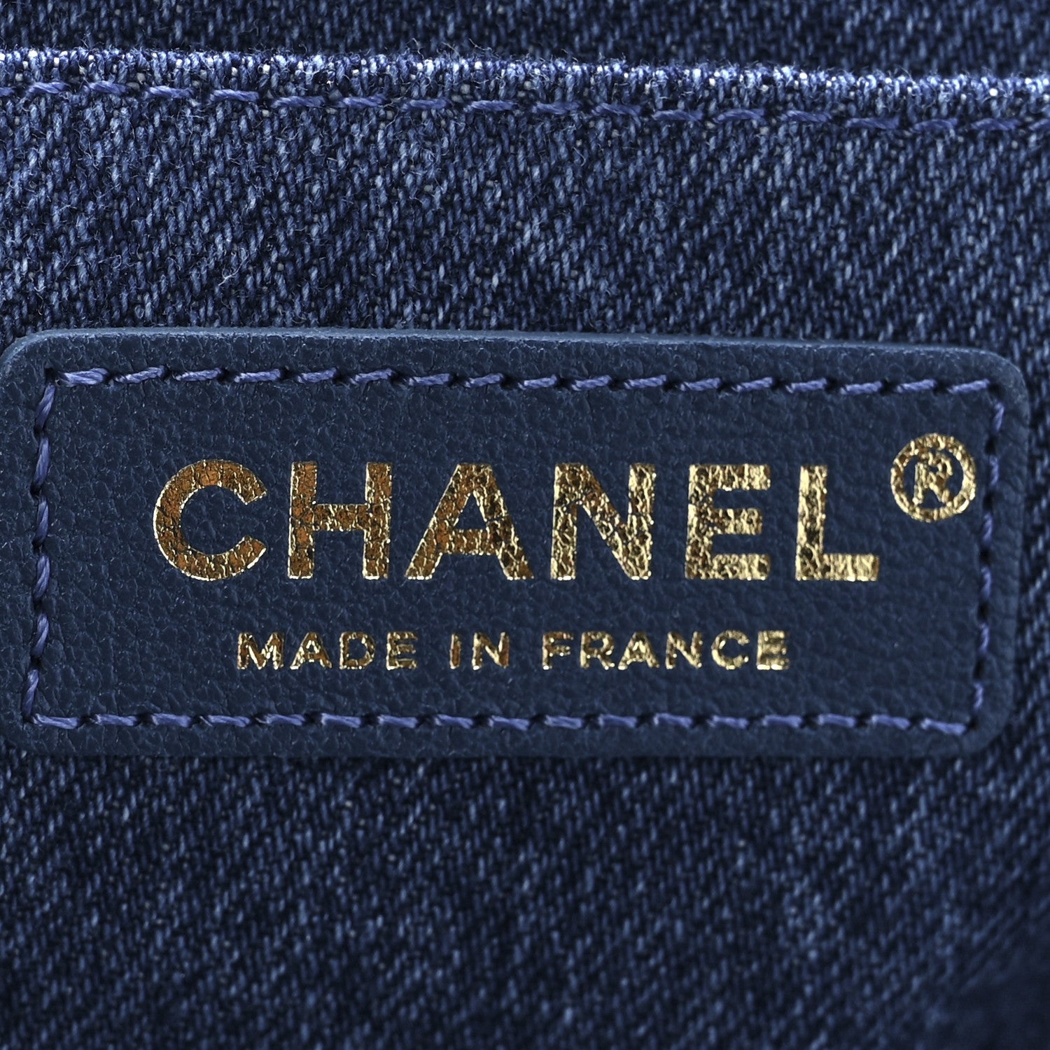 Chanel Denim Shearling Hieroglyph Flap Blue 6 of 12