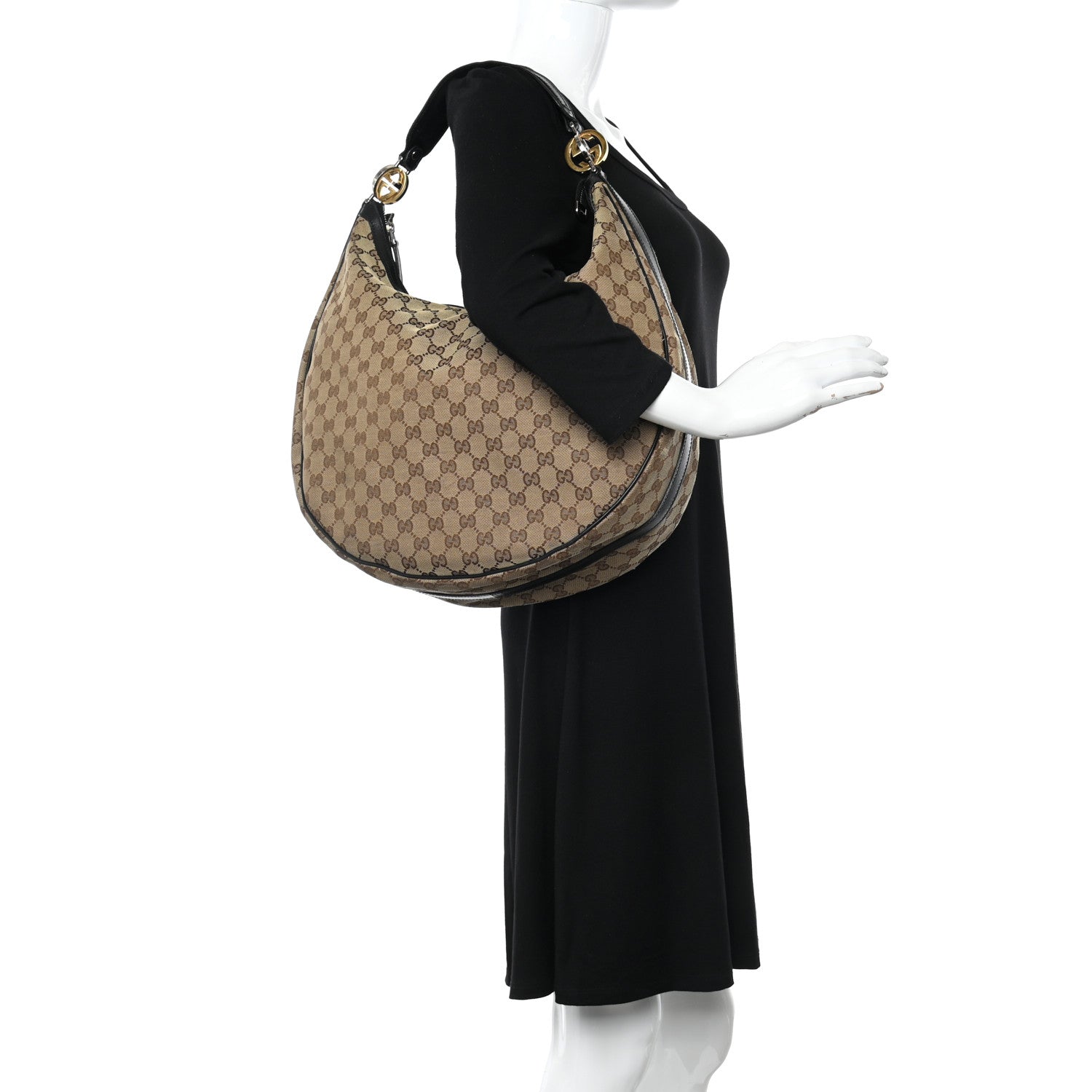 Gucci Monogram Large GG Twins Hobo Black 2 of 13