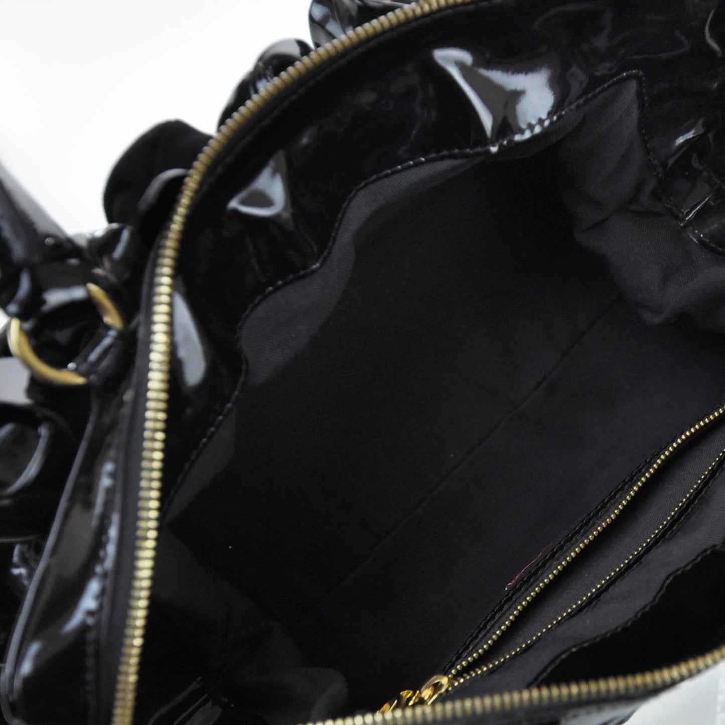 Coated Canvas Lacca Fleur Frame Bag Black