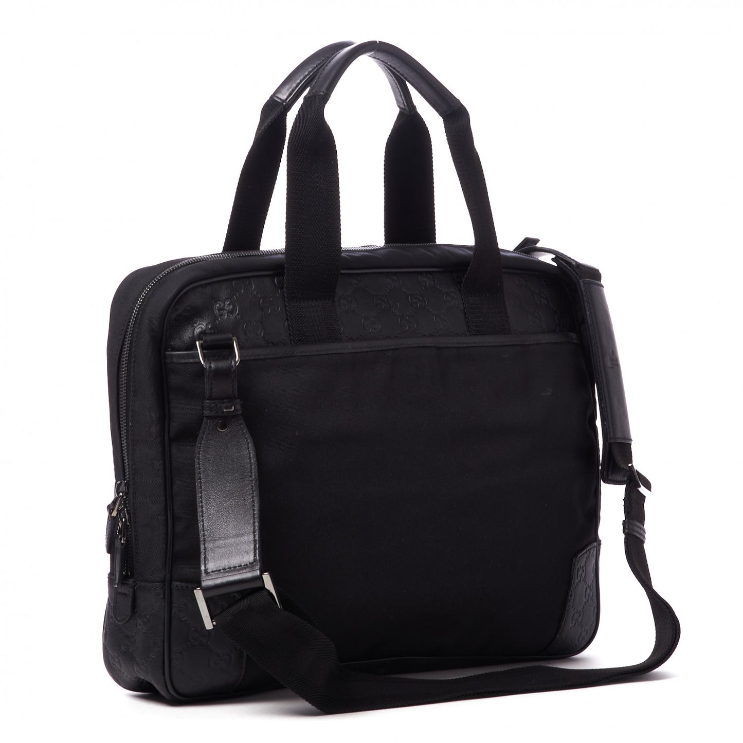Guccissima Nylon Briefcase Black