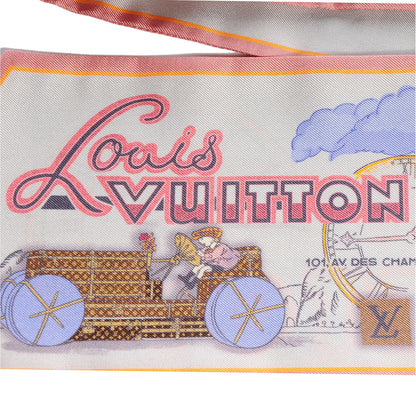 Louis Vuitton Silk LV Comics Bandeau Rose Poudre 4 of 7