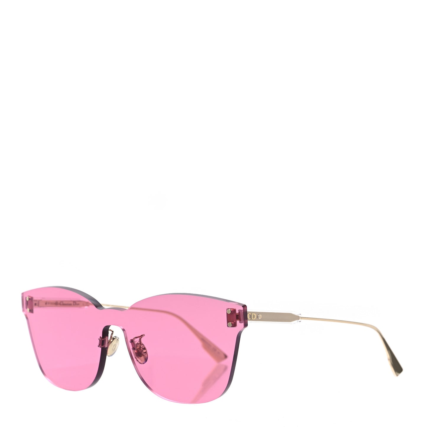 Mirrored Color Quake 2 Sunglasses Fuchsia