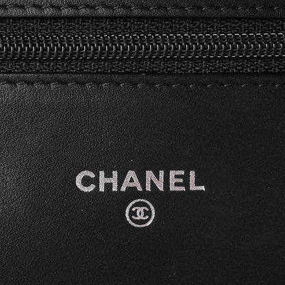 Chanel Patent Quilted Brilliant Wallet On Chain WOC Black 7 of 10