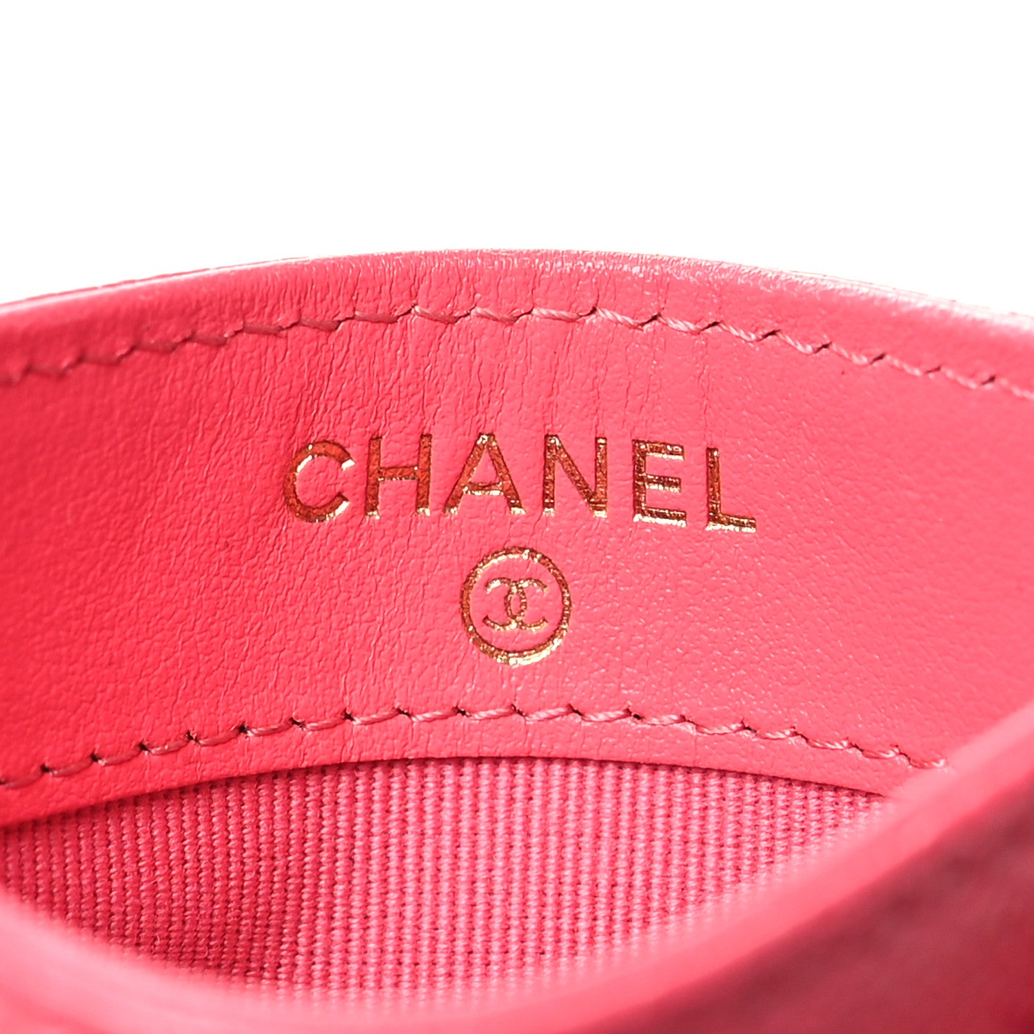 Chanel Caviar Quilted Card Holder Pink 6 of 9