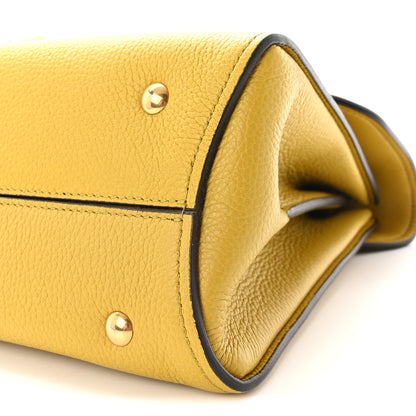 Salvatore Ferragamo Calfskin Small Margot Top Handle Satchel Yellow 9 of 9