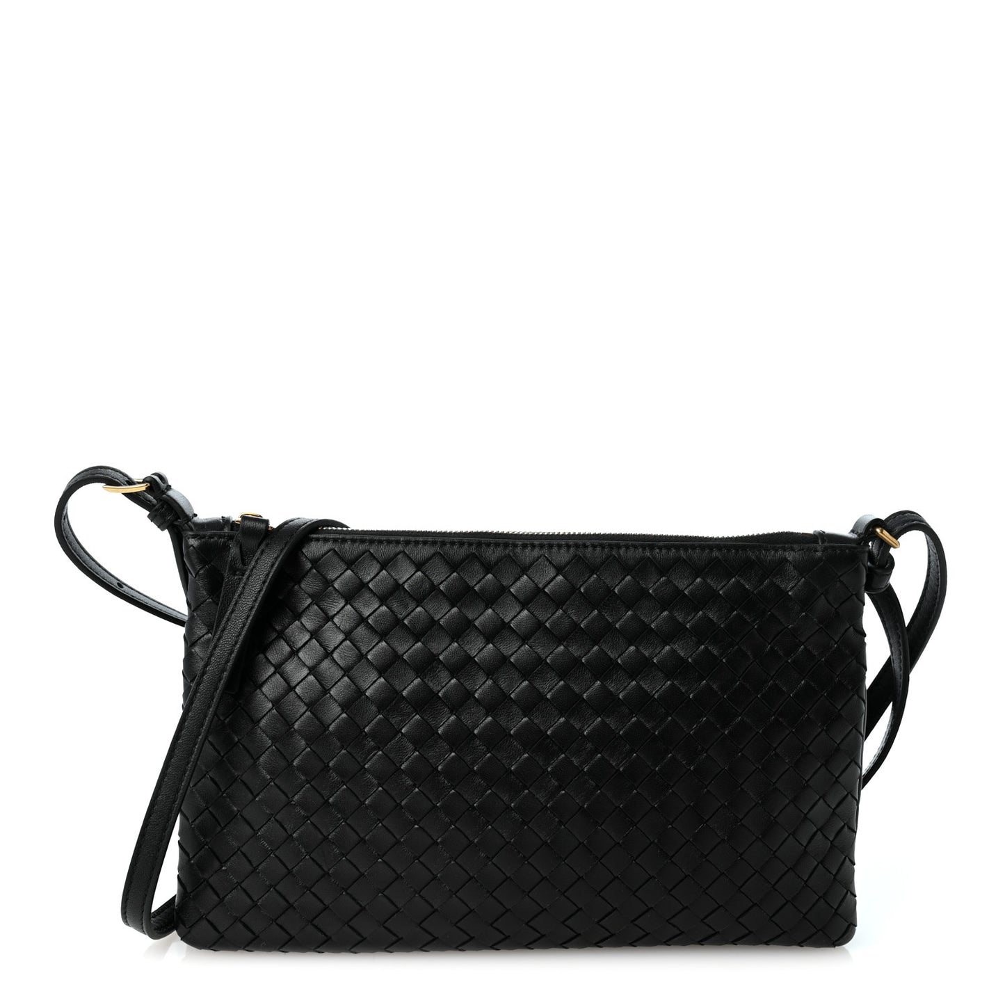 Nappa Intrecciato Medium Piccolo Pouch  Black