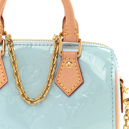 Louis Vuitton Vernis Monogram Nano Speedy Sky 7 of 9