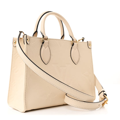 Louis Vuitton Empreinte Monogram Giant Onthego PM Cream Beige 3 of 10