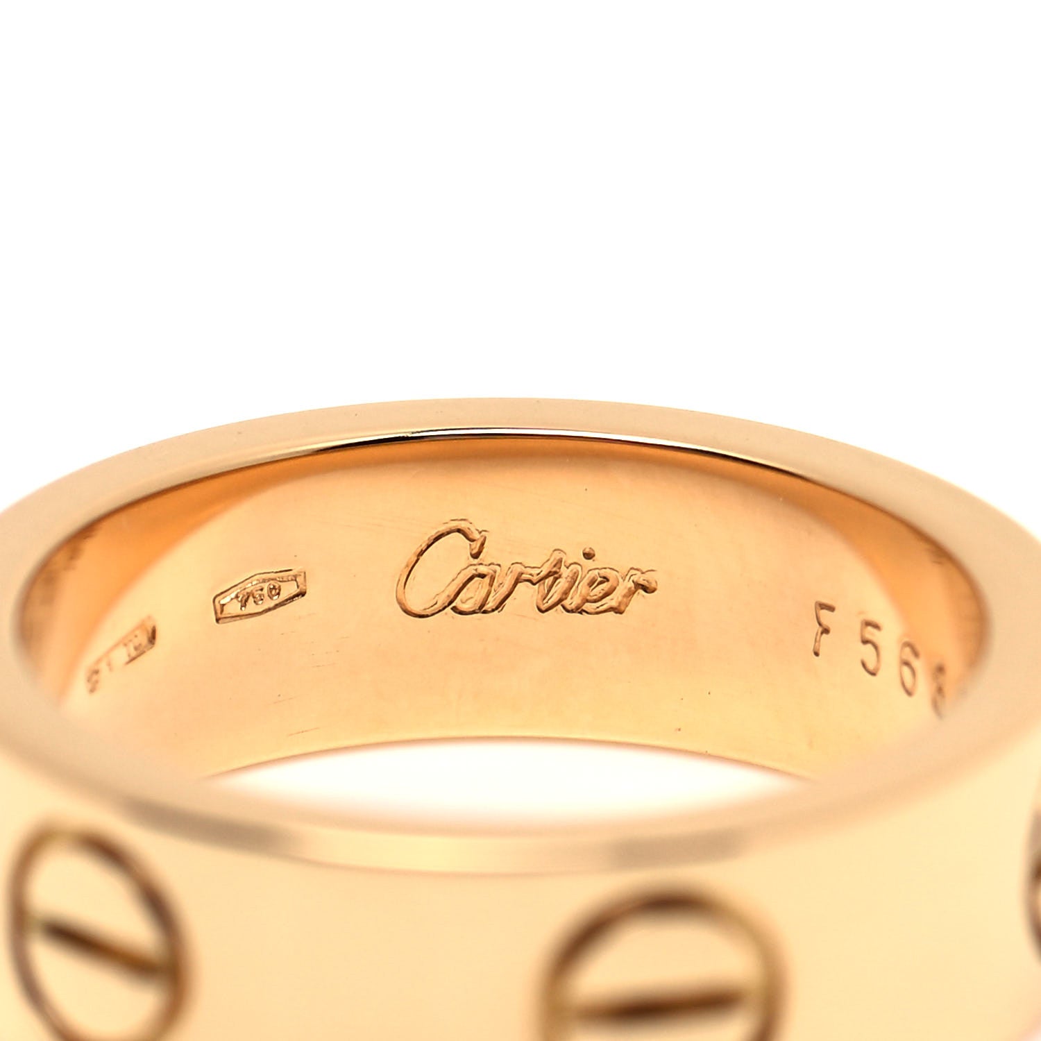 Cartier 18K Yellow Gold 5.5mm LOVE Ring 48 4.5 4 of 5