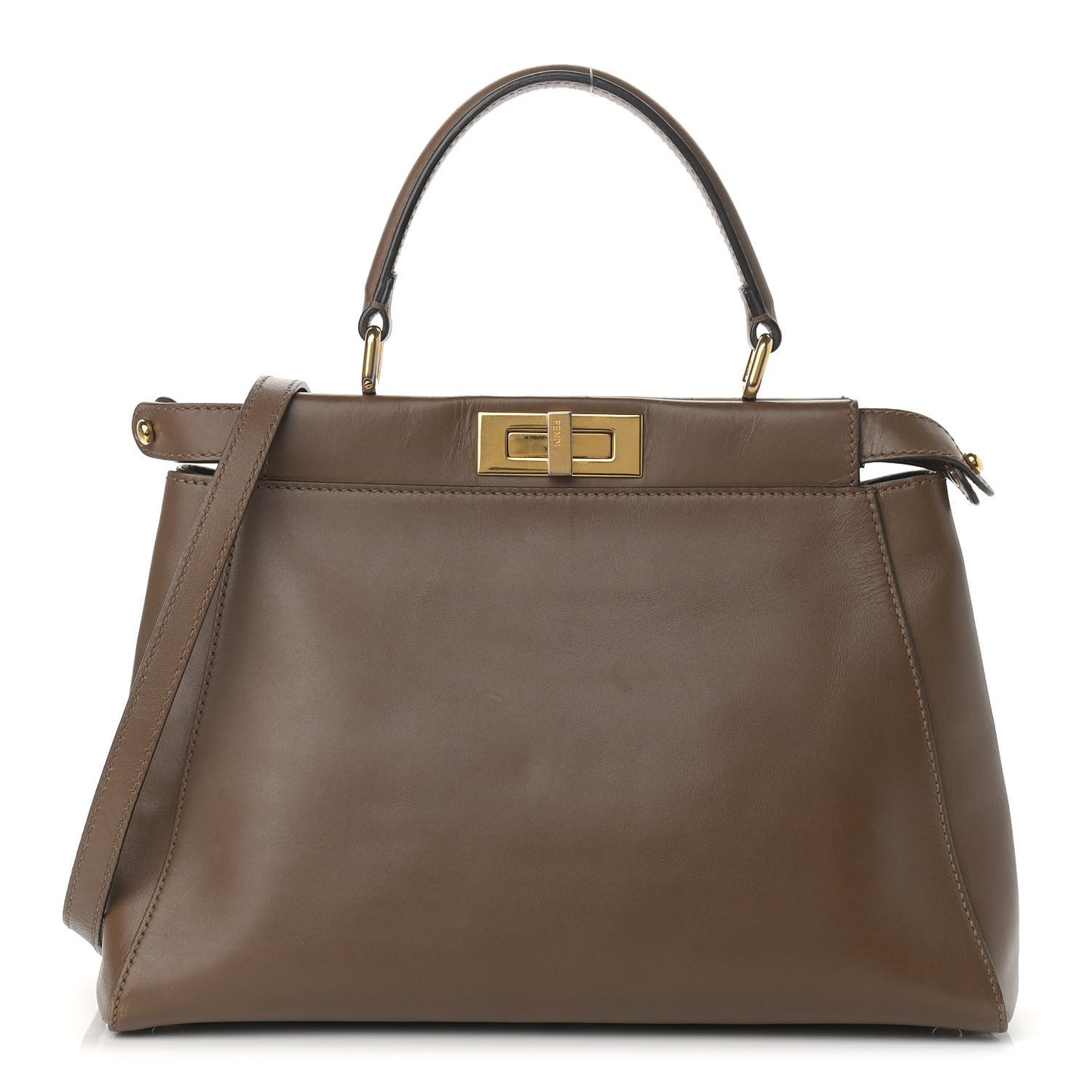 Vitello Morgan Fabric Jacquard Pequin Medium Peekaboo Iconic Satchel Foresta Tobacco Black