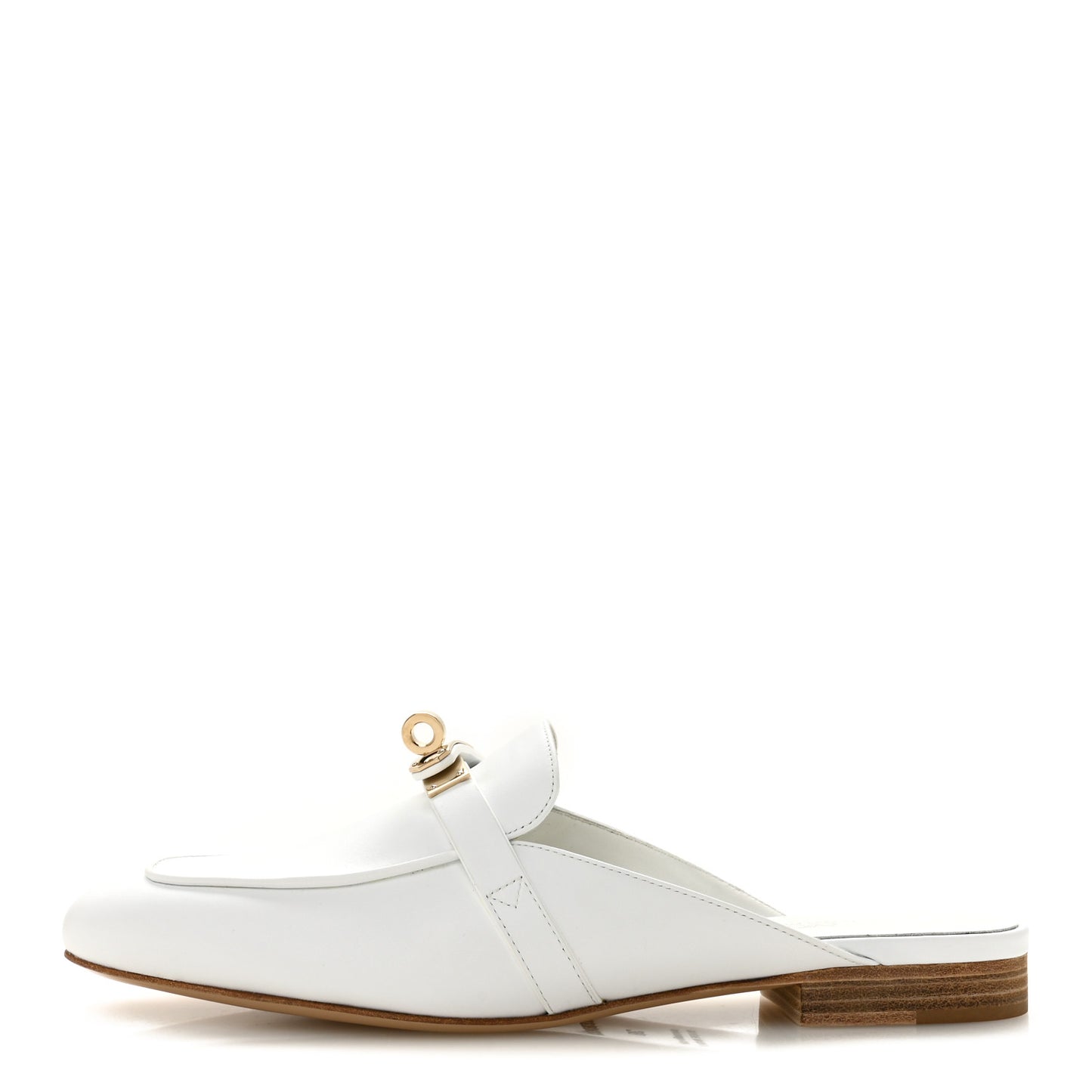 Calfskin Oz Mules 38 White