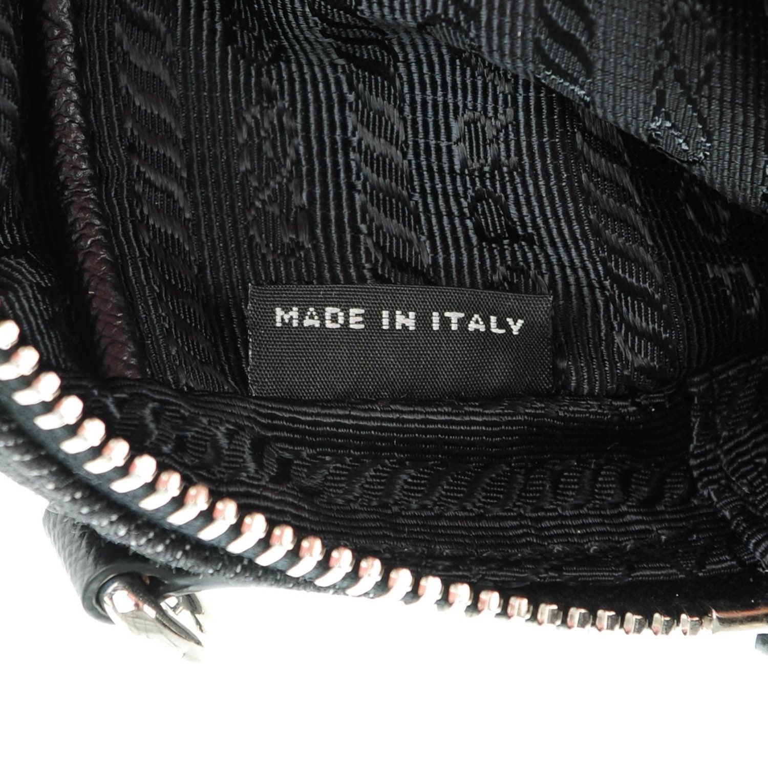 Prada Denim Studded Embellished Mini Camera Crossbody Black 7 of 8