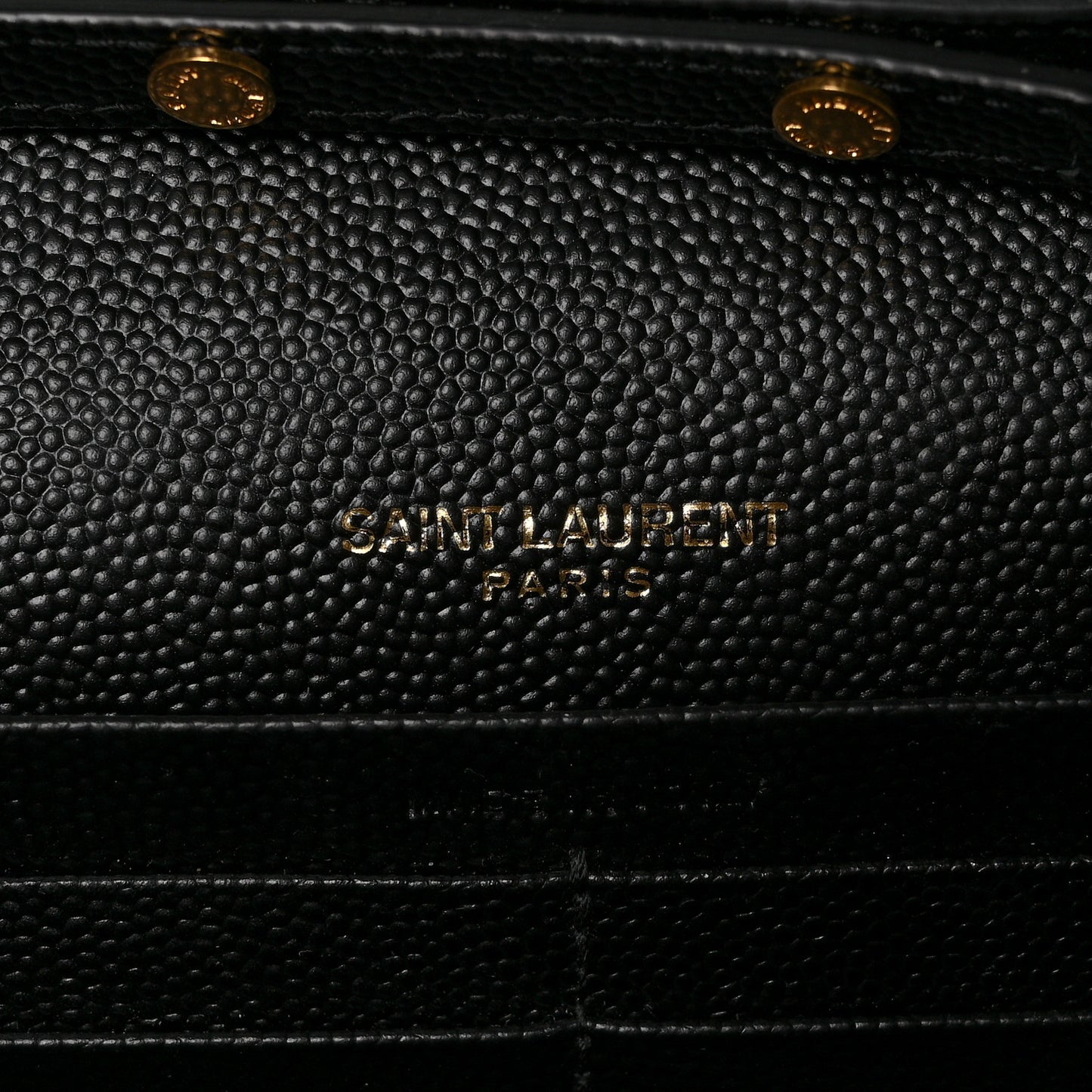 Grain De Poudre Matelasse Chevron Monogram Chain Wallet Black