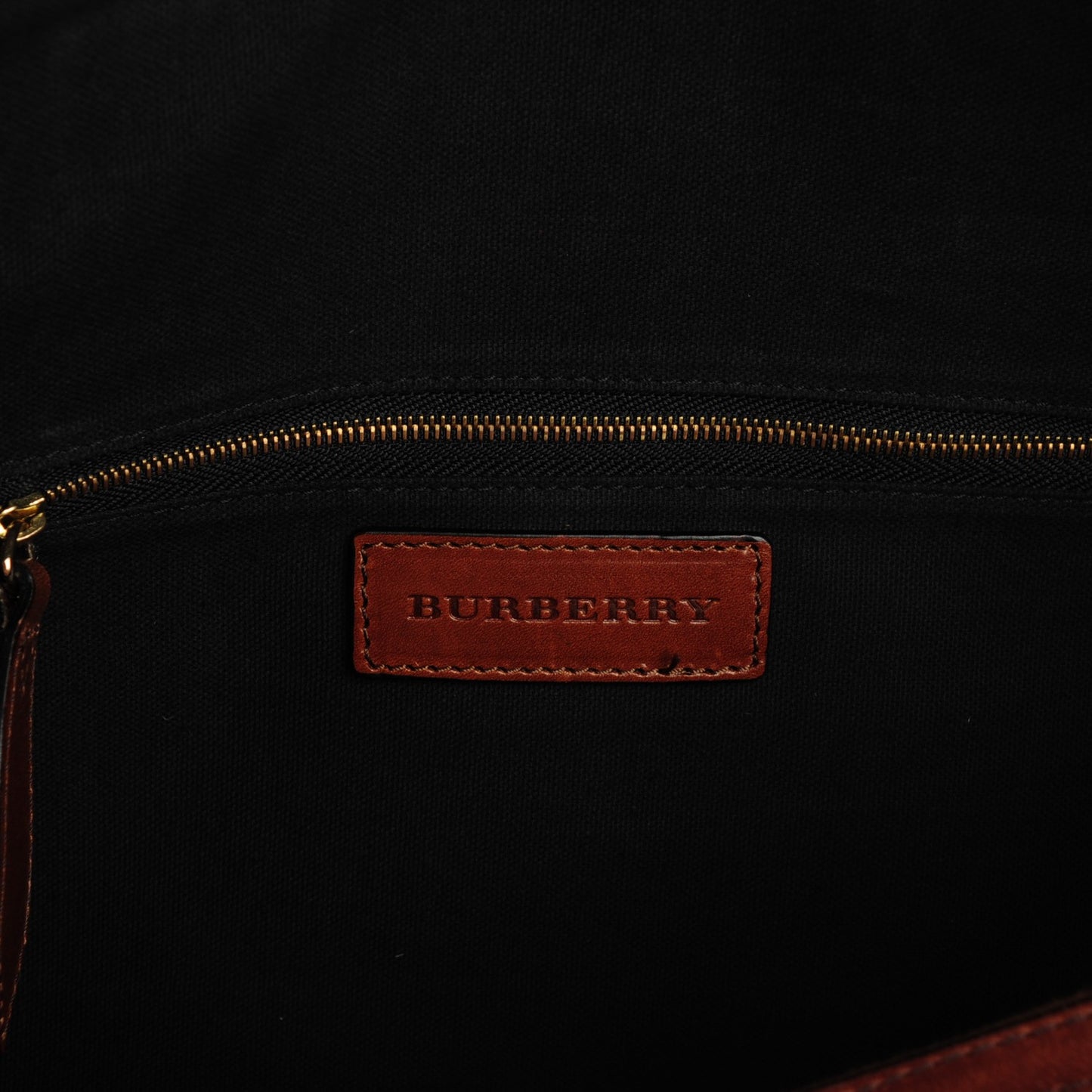 House Check Bridle Calfskin Duffle Bag Brown