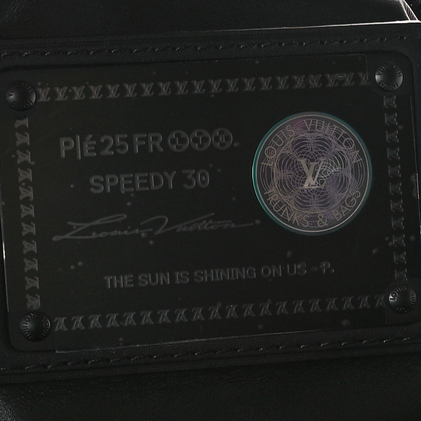 Calfskin Monogram Speedy P9 Bandouliere 30 Ultra Black