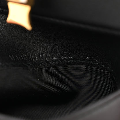 Christian Dior Lambskin Cannage Dioraddict Flap Wallet Black 7 of 9