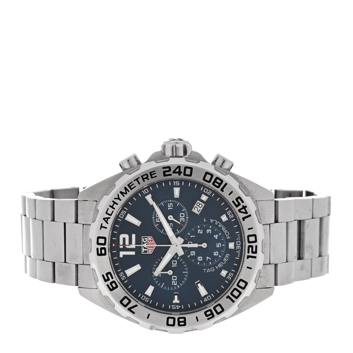 Tag Heuer Stainless Steel 43mm Formula 1 Chronograph Quartz Watch Blue CAZ101K 2 of 5