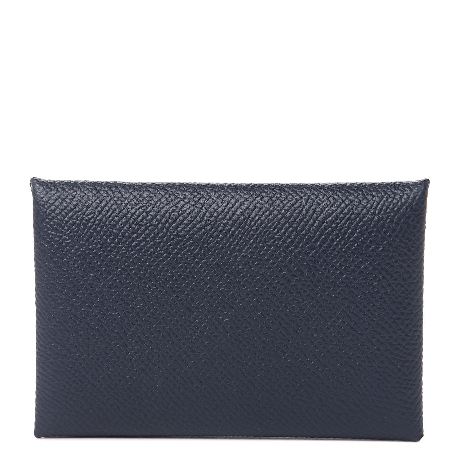 Hermes Epsom Verso Calvi Card Case Bleu Indigo Vert Amande 1 of 8