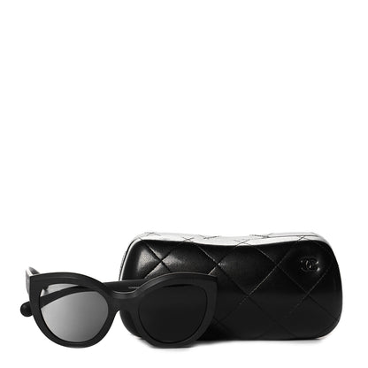 Chanel Acetate Polarized Butterfly Signature Sunglasses 5331 Black 9 of 9