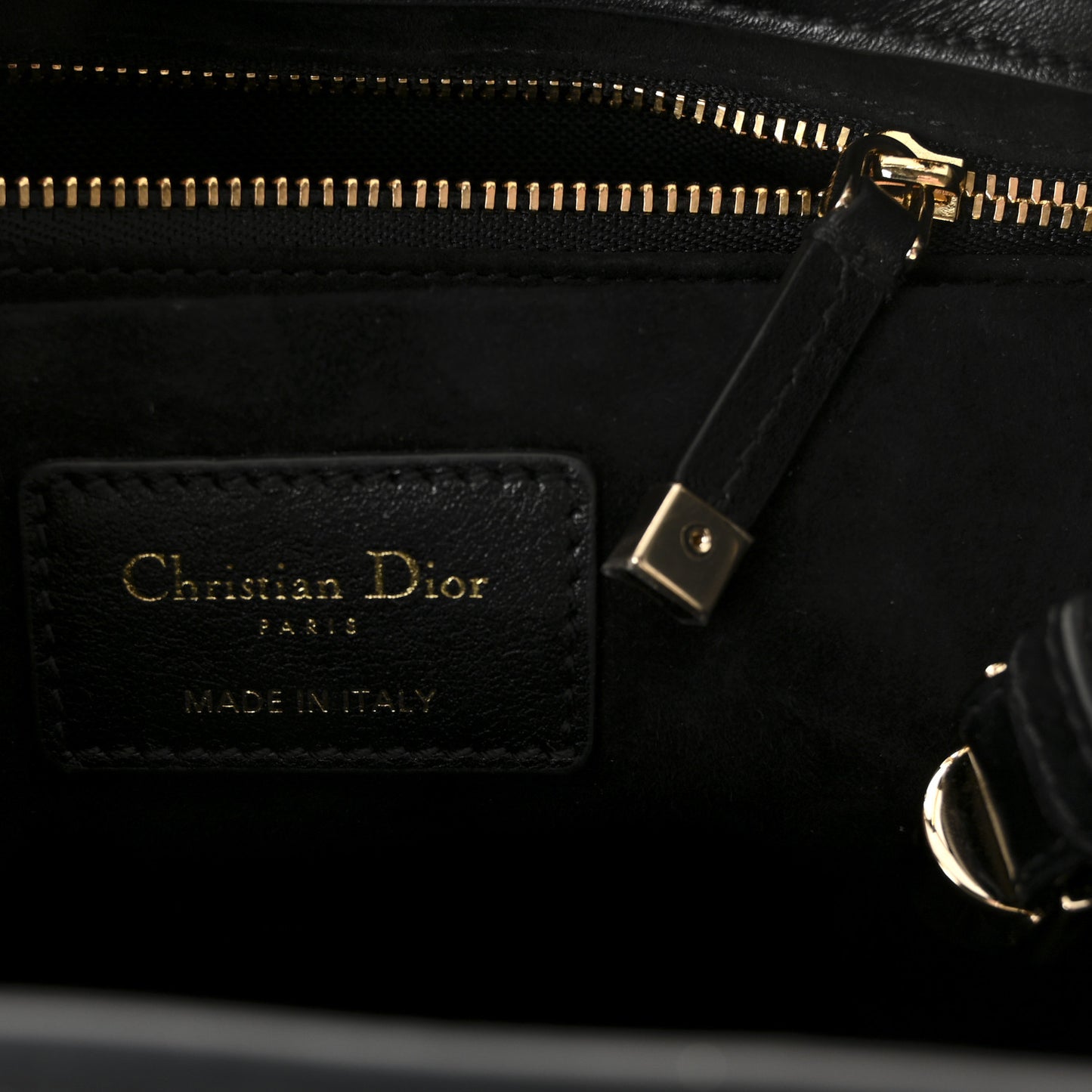 Calfskin Cannage Small The Lady 95.22 Black