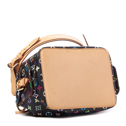 Louis Vuitton Monogram Multicolor Petit Noe Black 3 of 8