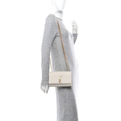 Saint Laurent SAINT LAURENT Grain De Poudre Small Monogram Kate Satchel Crema Soft 2 of 12