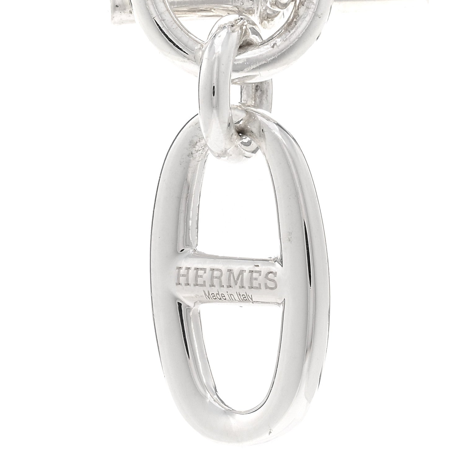 Hermes Sterling Silver Amulette Chaine d'Ancre Necklace 4 of 5