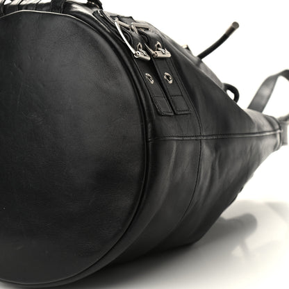 Saint Laurent Calfskin Medium Rider Bucket Bag Black 7 of 9
