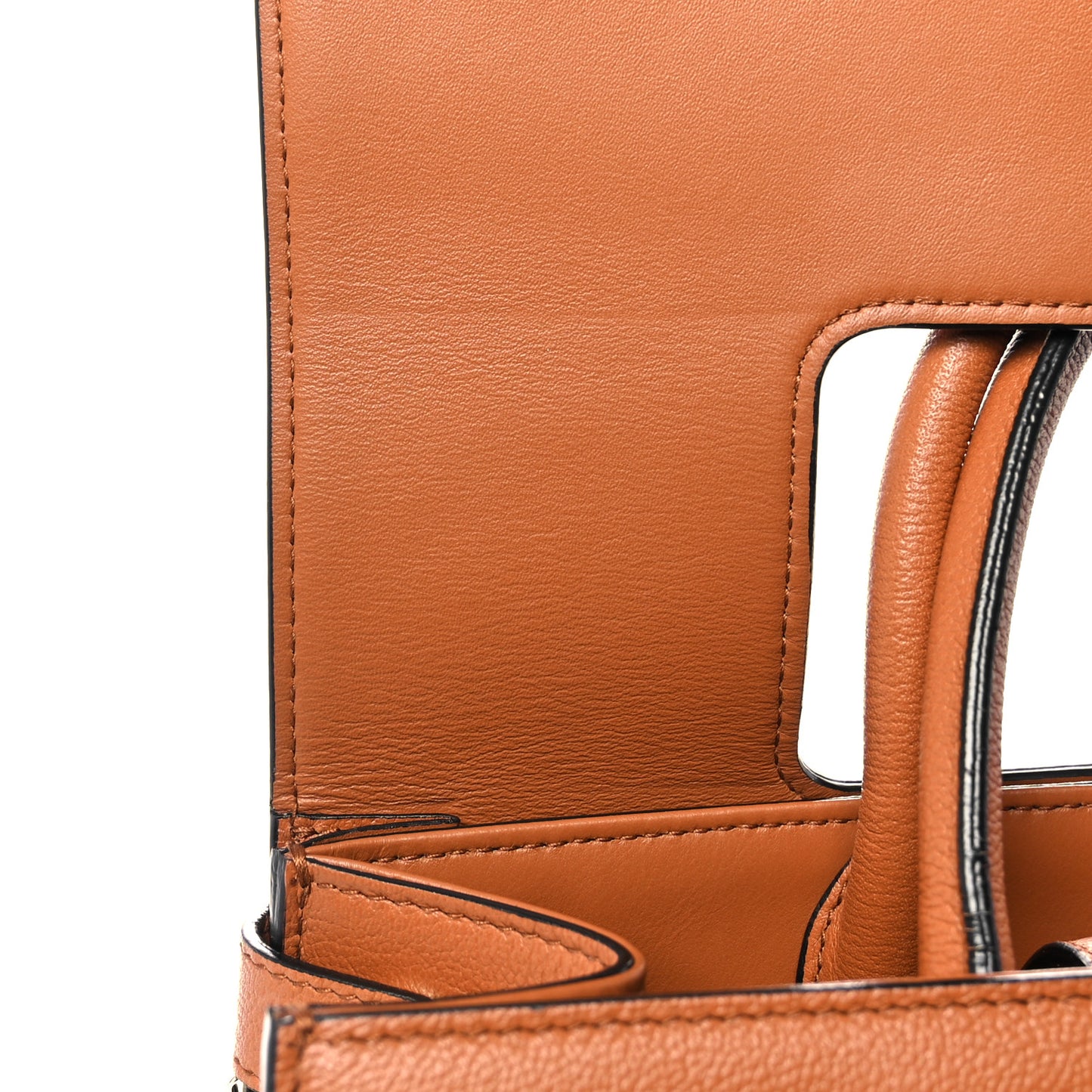 Smooth Calfskin Medium Diorever Flap Brown