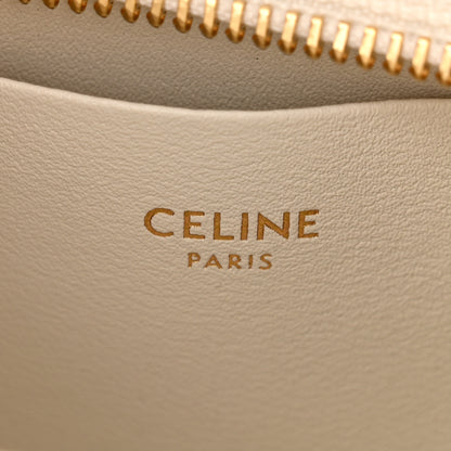 Celine Shiny Calfskin Medium Tilly Triomphe Shoulder Bag Rice 6 of 10