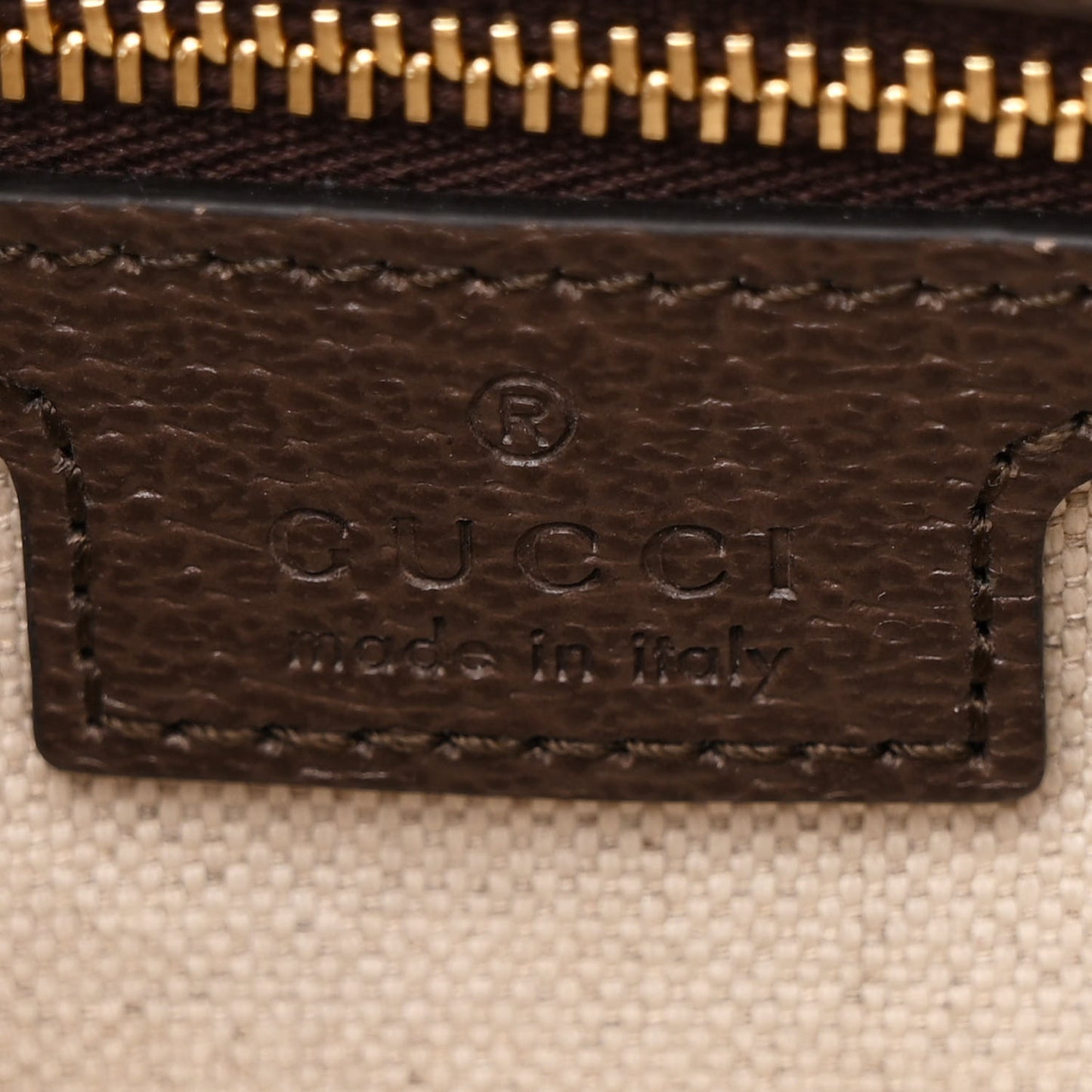 GG Supreme Monogram Web Small Ophidia Top Handle Bag Beige Ebony
