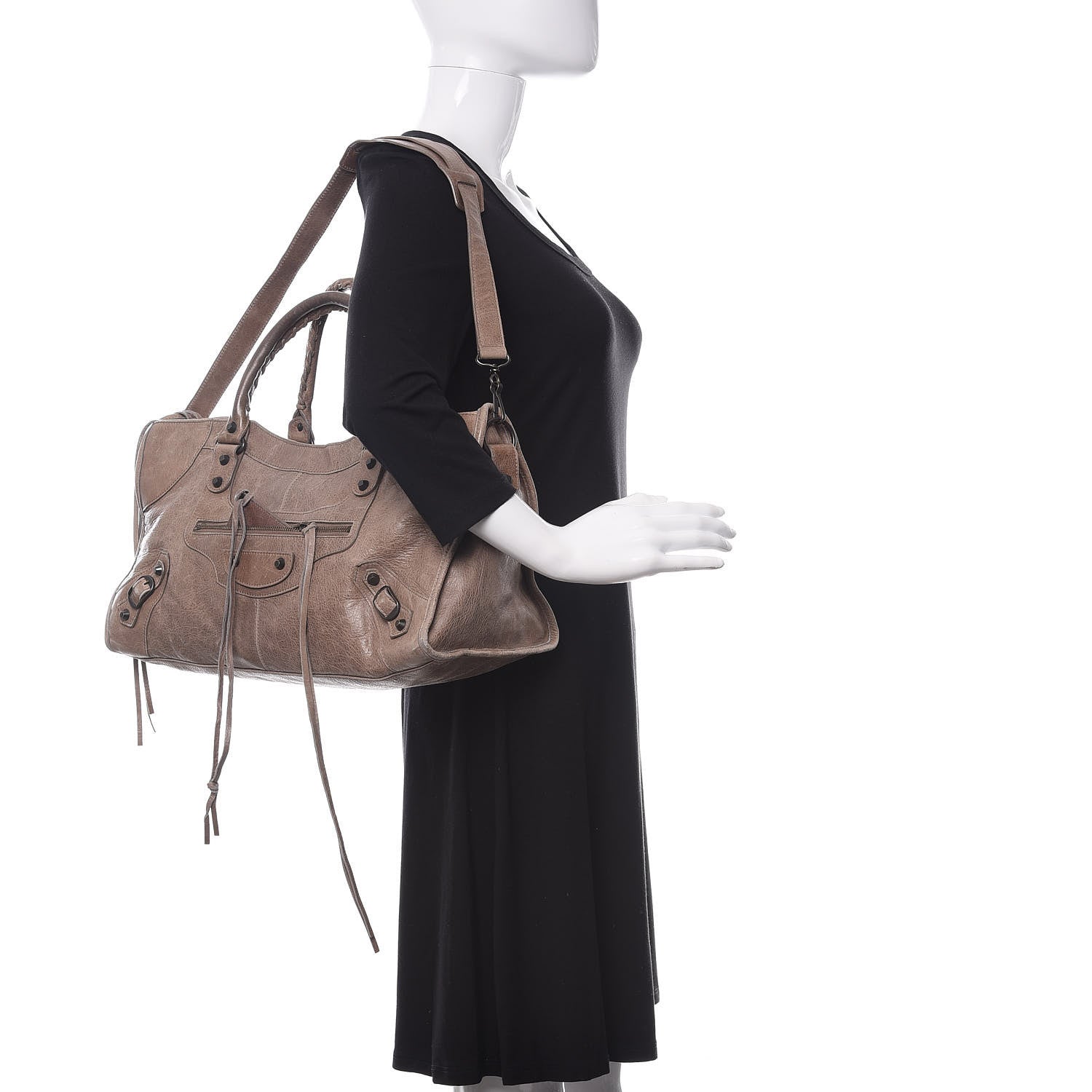 Balenciaga Agneau Classic Hardware Part Time Gris Poivre 2 of 17