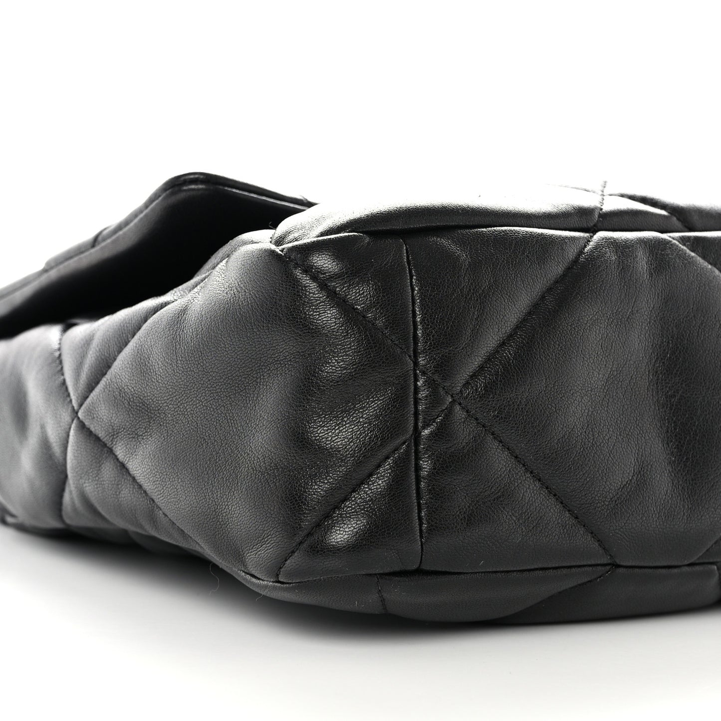 Lambskin Quilted Large Chanel 19 Flap Black