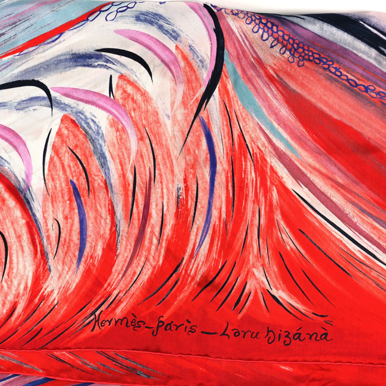 Hermes Silk Geant Larubizana Le Bouclier de la Beaute Scarf 140 Rouge 2 of 3
