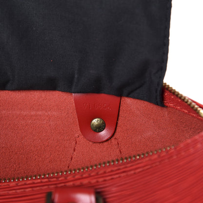 Louis Vuitton Epi Speedy 25 Castillan Red 9 of 10