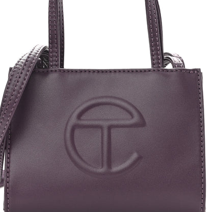 Telfar Vegan Leather Small Shopping Bag Eggplant 7 of 9