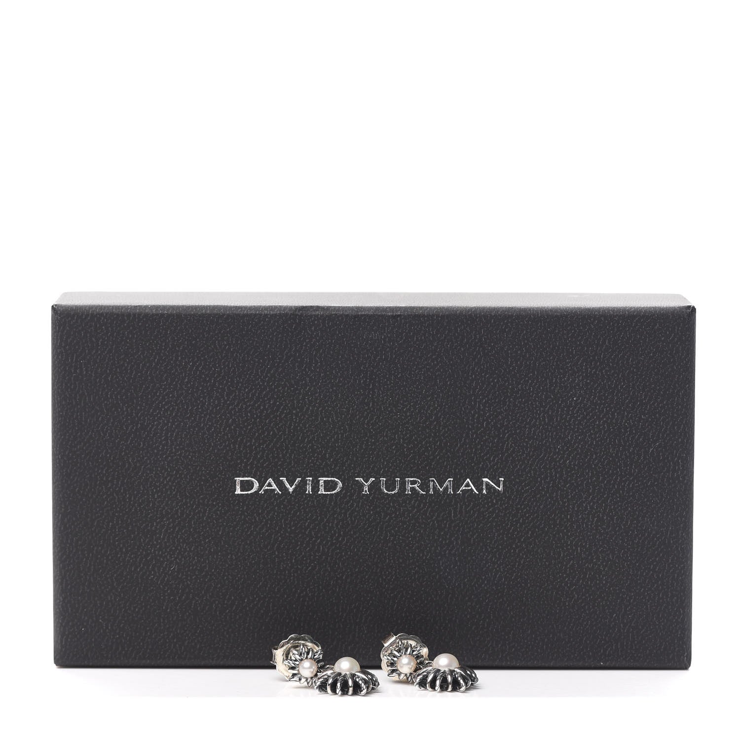 David Yurman Sterling Silver Pearl Starburst Drop Earrings 5 of 5