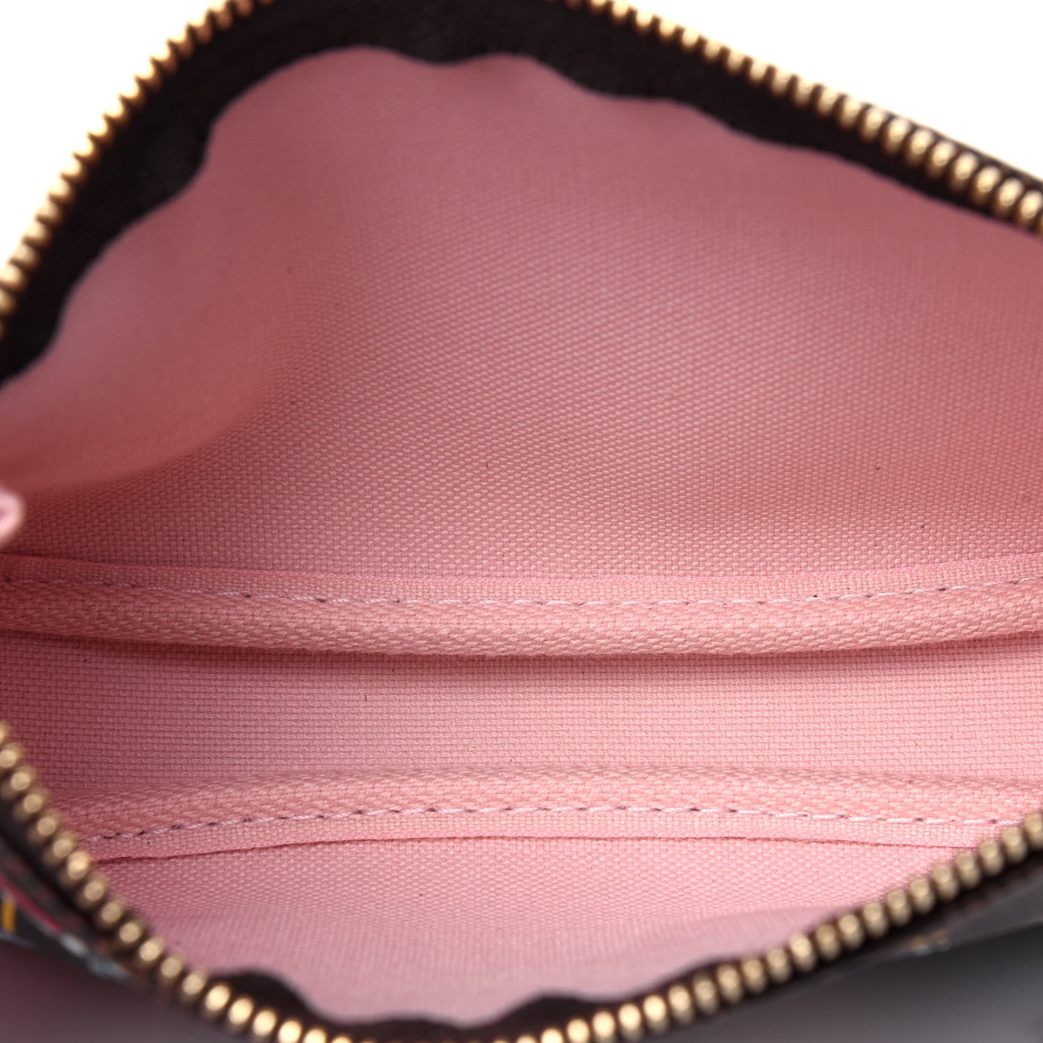 Louis Vuitton Damier Ebene 2020 Christmas Animation Big Wheel Mini Pochette Accessories Rose Ballerine 5 of 11
