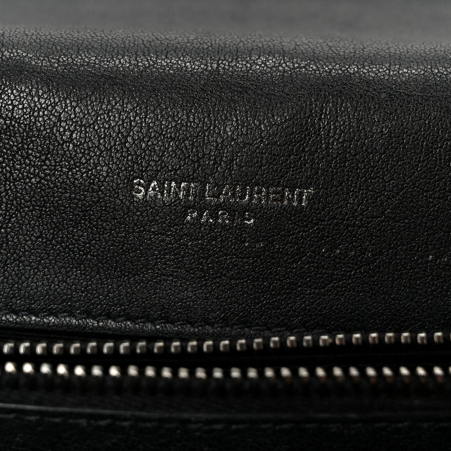 Saint Laurent Sheepskin Matelasse Chevron Monogram Large College Satchel Black 6 of 11