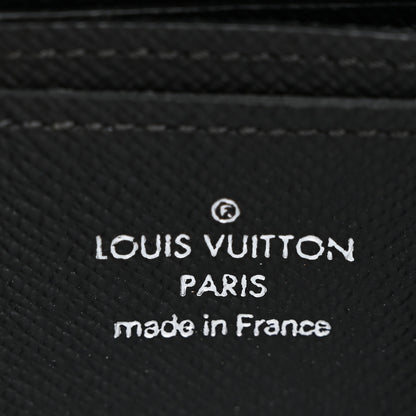 Louis Vuitton Taiga Zippy Coin Purse Vertical Black 6 of 8