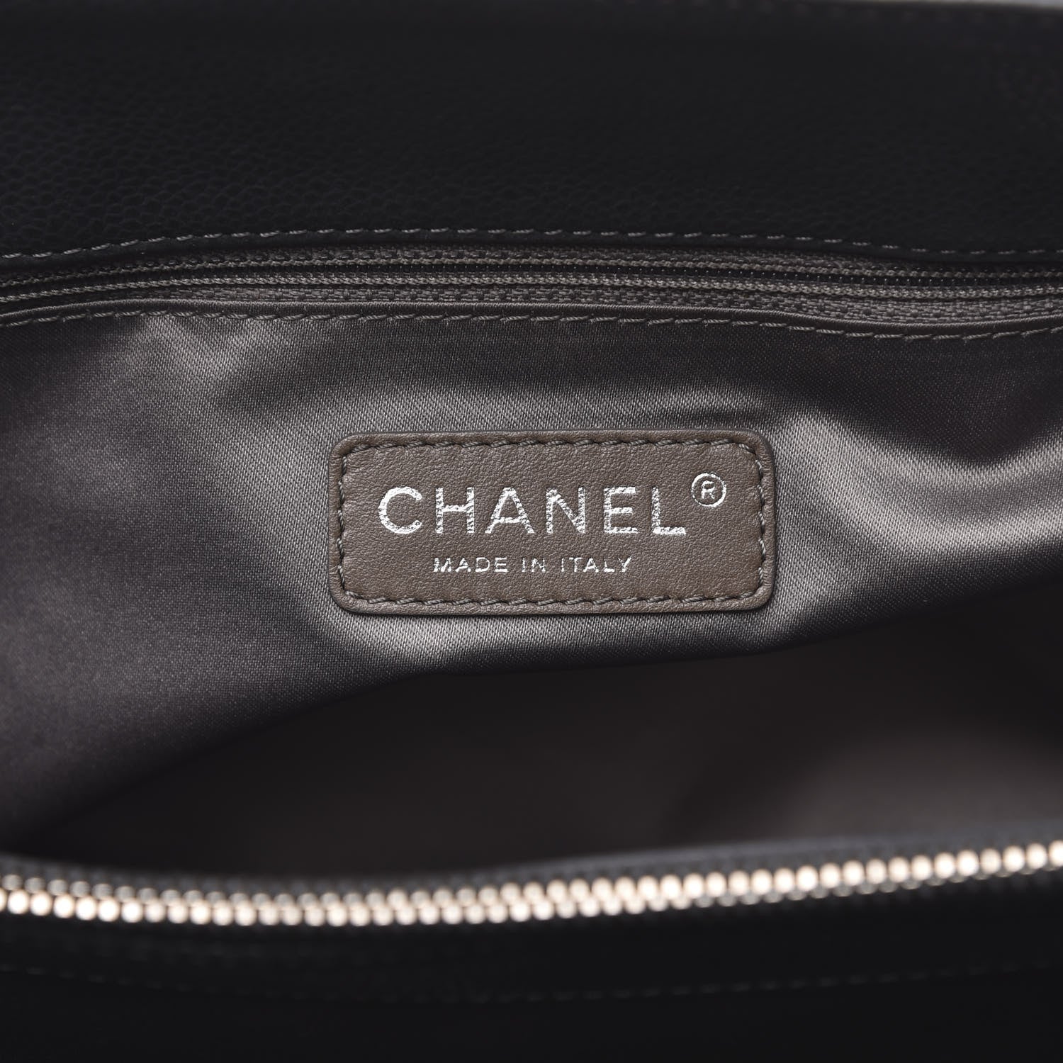 Chanel Caviar Quilted Grand Shopping Tote GST Grey 6 of 11