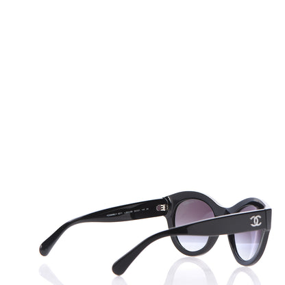 Chanel Acetate Butterfly Sunglasses 5371 Black 4 of 7
