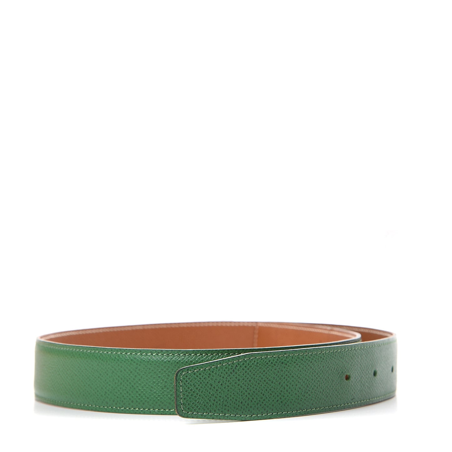 Courchevel 32mm Belt Strap 70 Gold Vert Clair