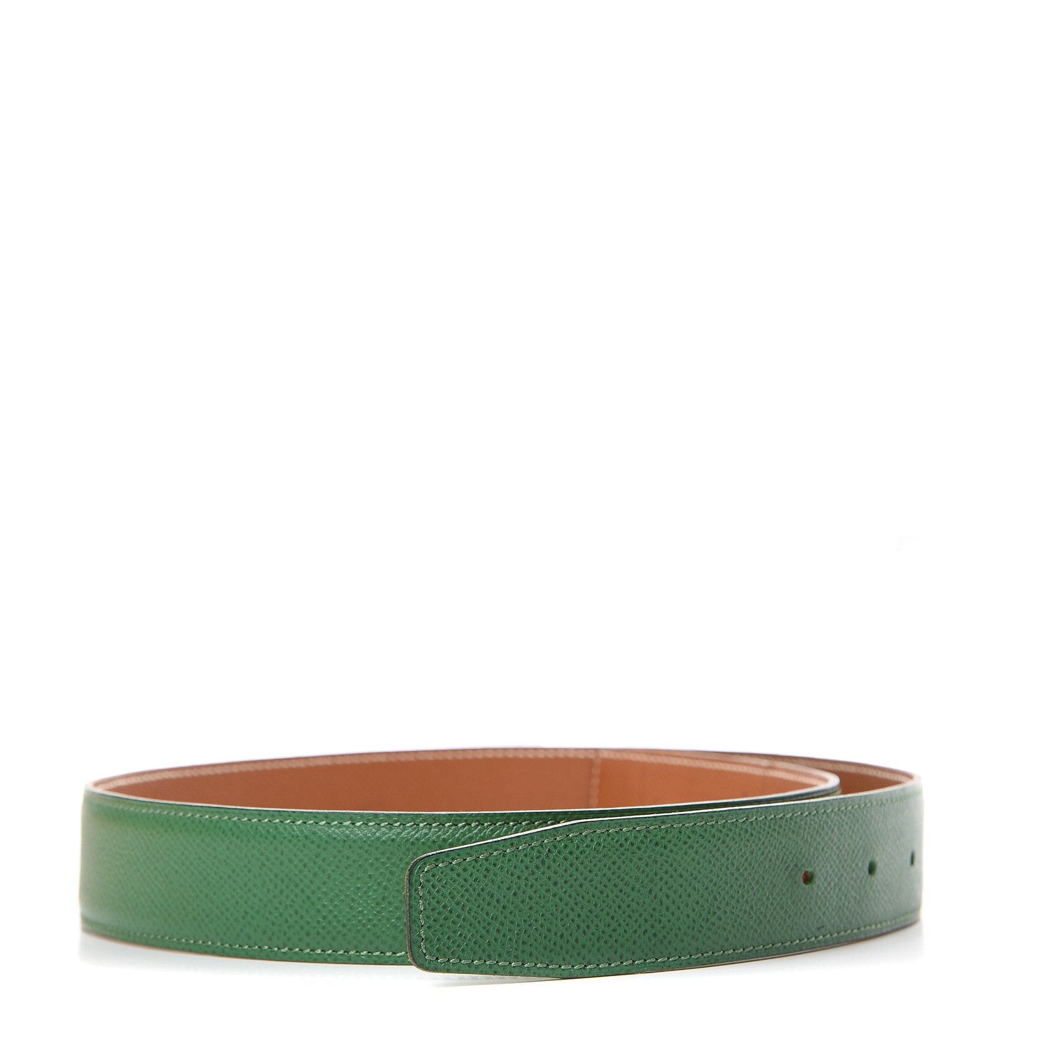 Hermes Courchevel 32mm Belt Strap 70 Gold Vert Clair 1 of 11