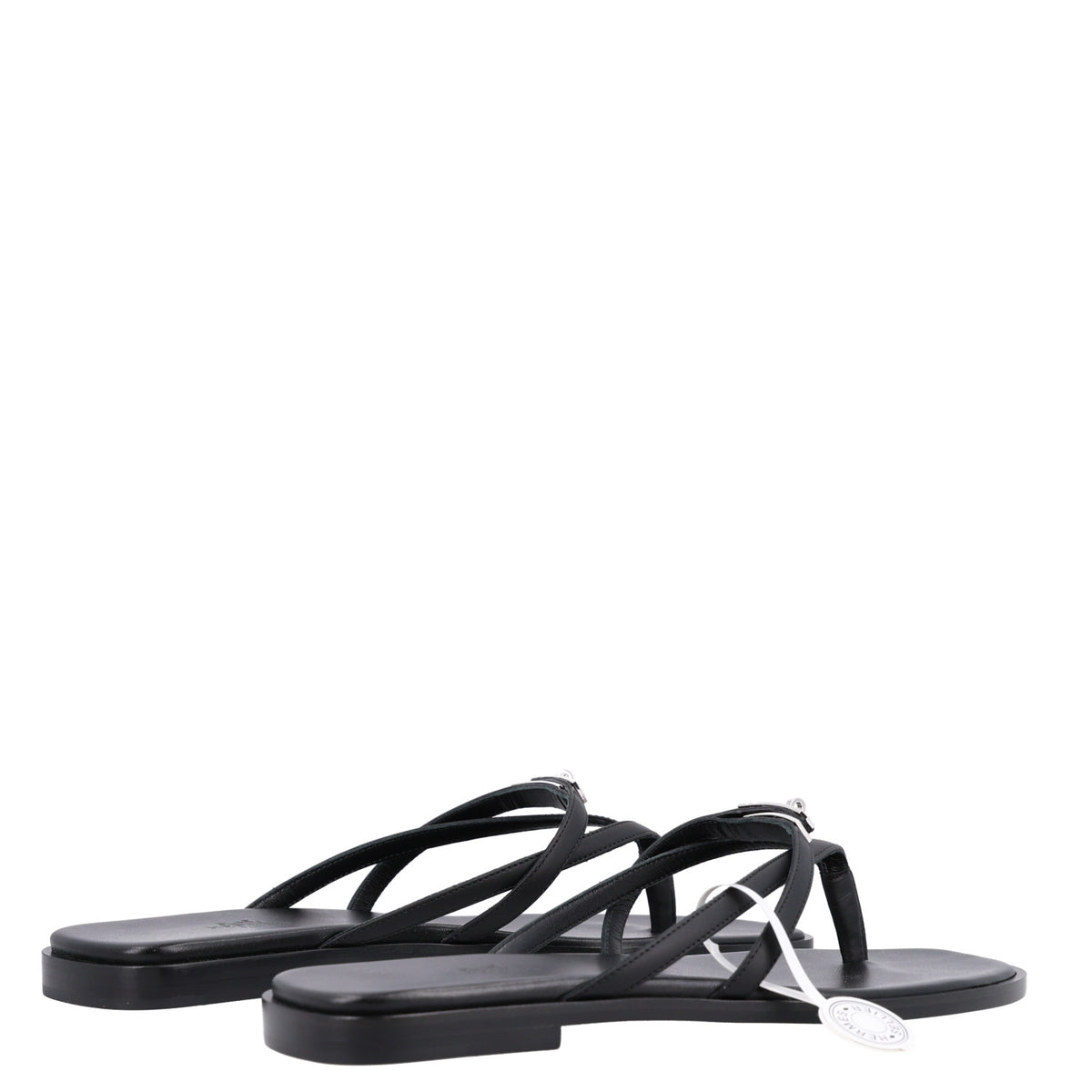Hermes Calfskin Miss Sandals 39 Black 9 of 18