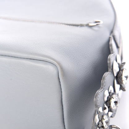 Fendi Vitello Dolce Crystal Flowerland Croc Tail Mini Backpack Grey 13 of 20