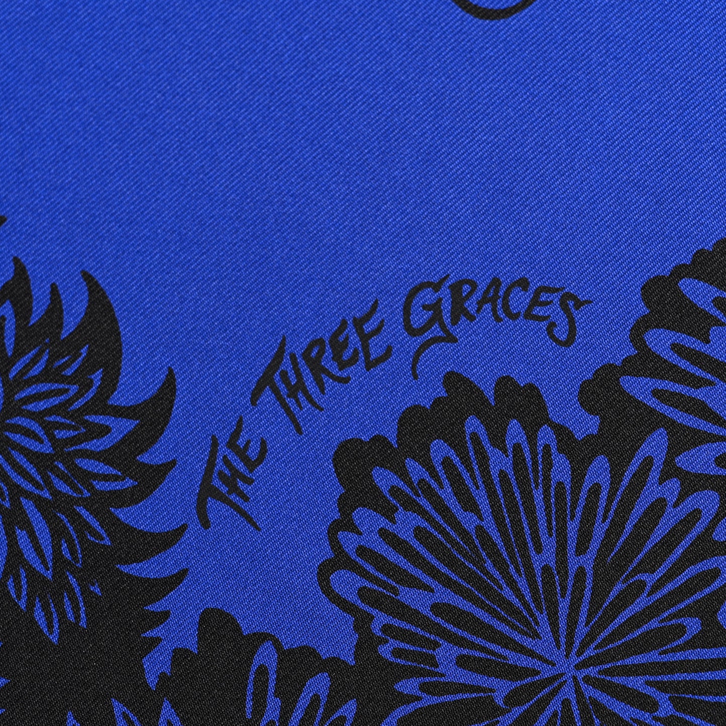 Silk The Three Graces Scarf 90 Indigo
